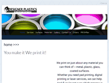 Tablet Screenshot of designerplastics.com